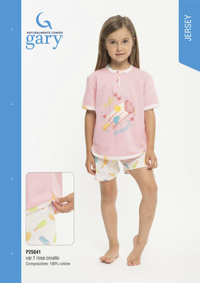 MÄDCHEN-PYJAMAS M/M P35041 Tellini S.R.L. Großhandelskleidung